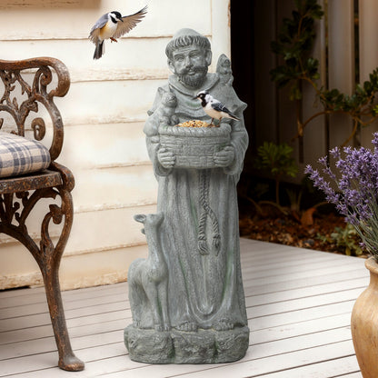 Saint Francis with Birdfeed Garden MgO Statue