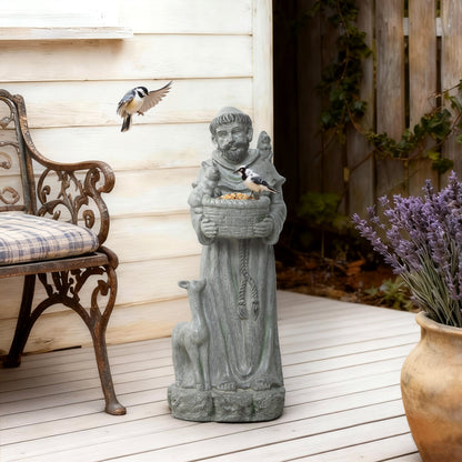 Saint Francis with Birdfeed Garden MgO Statue