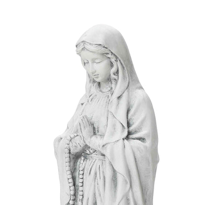 Virgin Mary with Rosary Garden MgO Statue