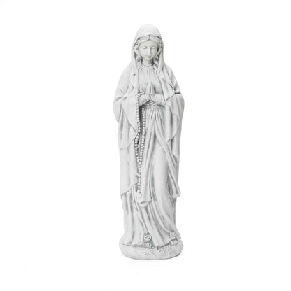 Virgin Mary with Rosary Garden MgO Statue