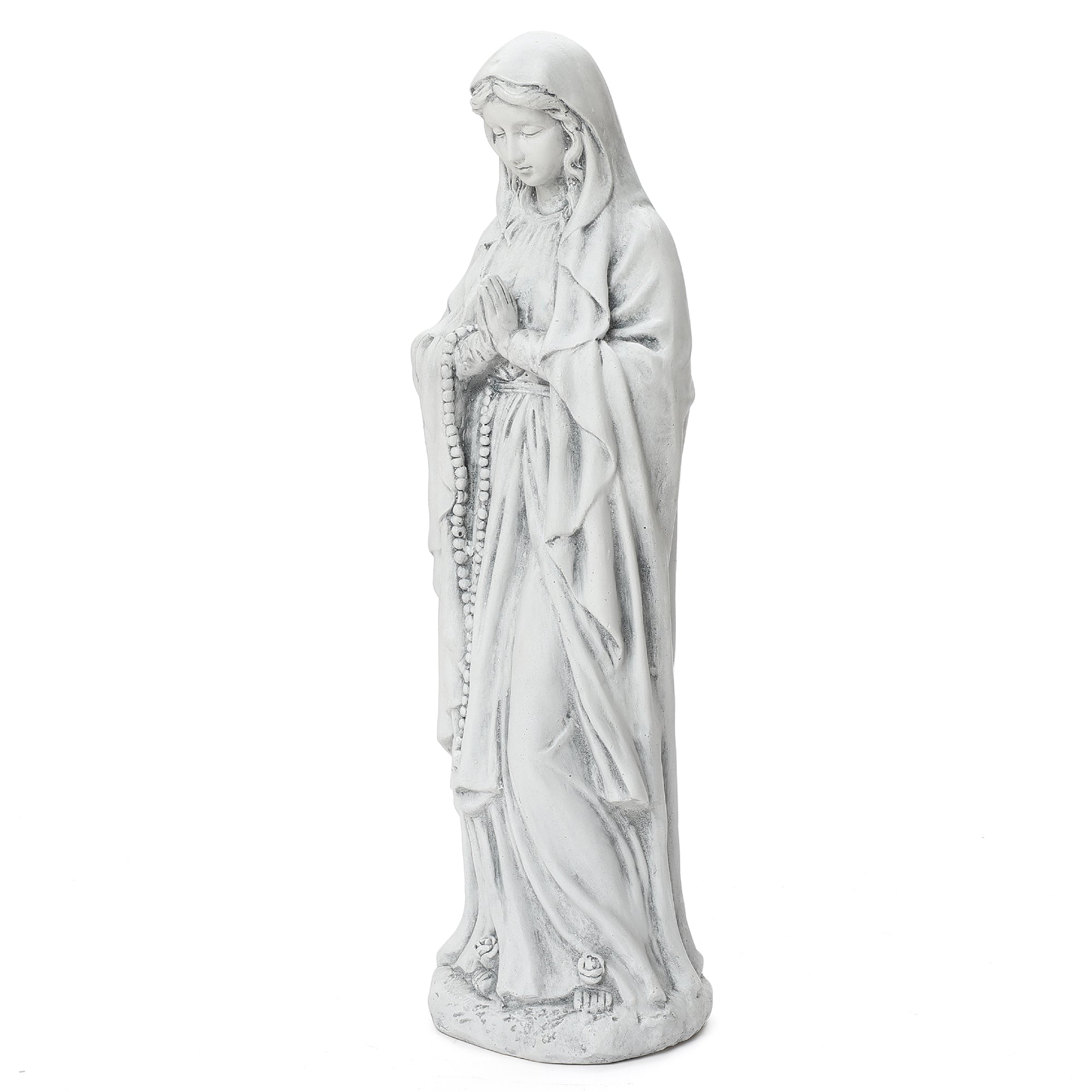 Virgin Mary Prayer Statue - Outdoor Religious Garden Sculpture