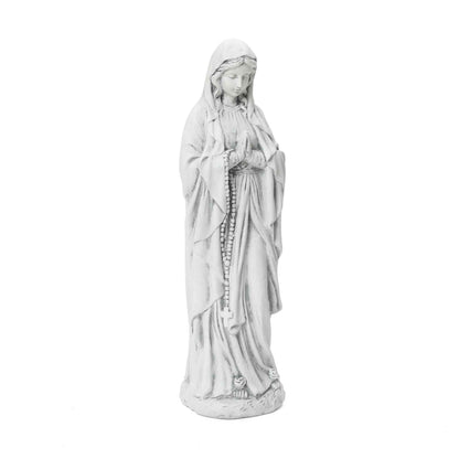 Virgin Mary with Rosary Garden MgO Statue
