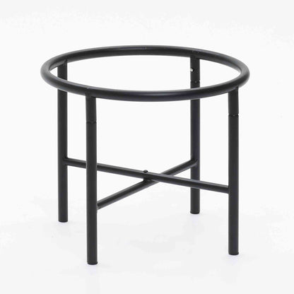Cauldron MgO Cachepot with Metal Stand, Antique White