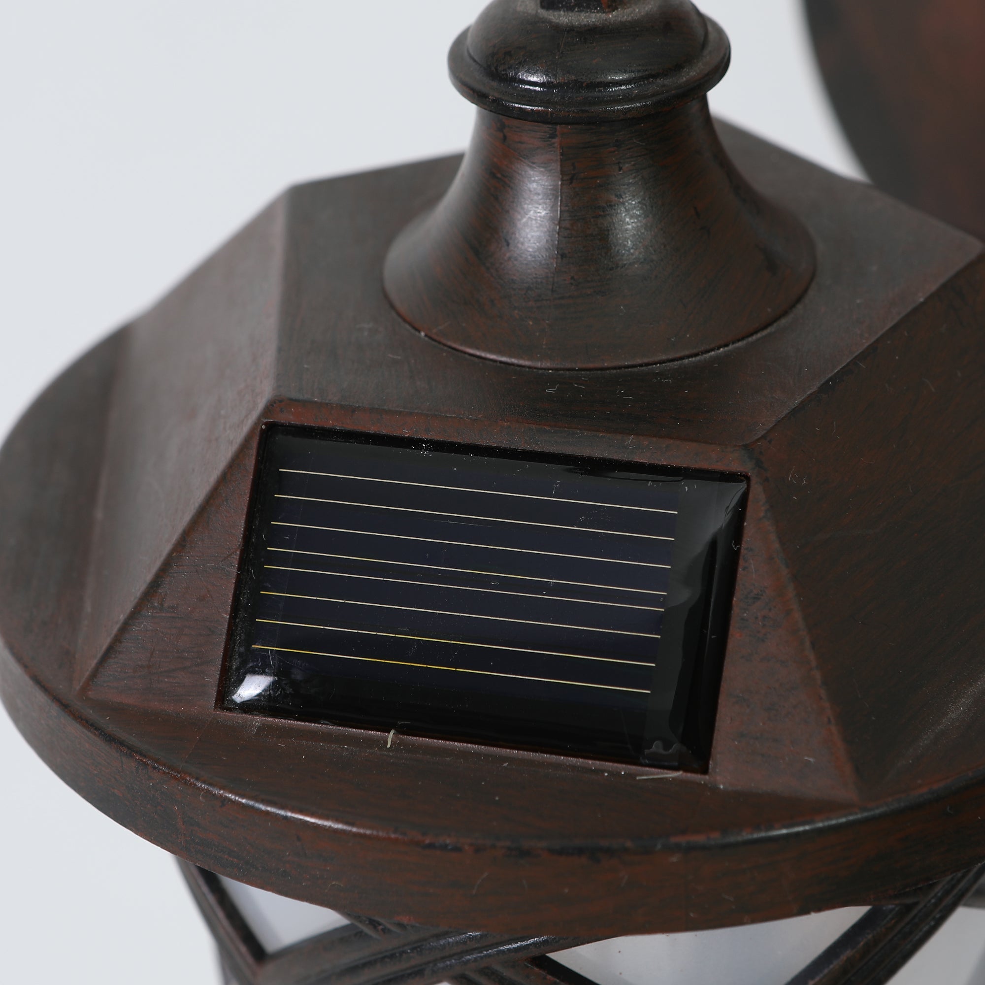 Outdoor Solar Waterproof Wall Light – Vintage Metal Frame, Automatic Lighting for Garden, Patio, Balcony, and Terrace