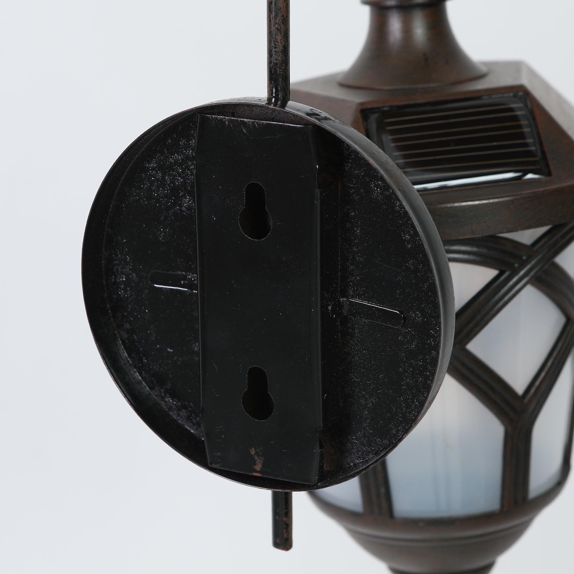Outdoor Solar Waterproof Wall Light – Vintage Metal Frame, Automatic Lighting for Garden, Patio, Balcony, and Terrace
