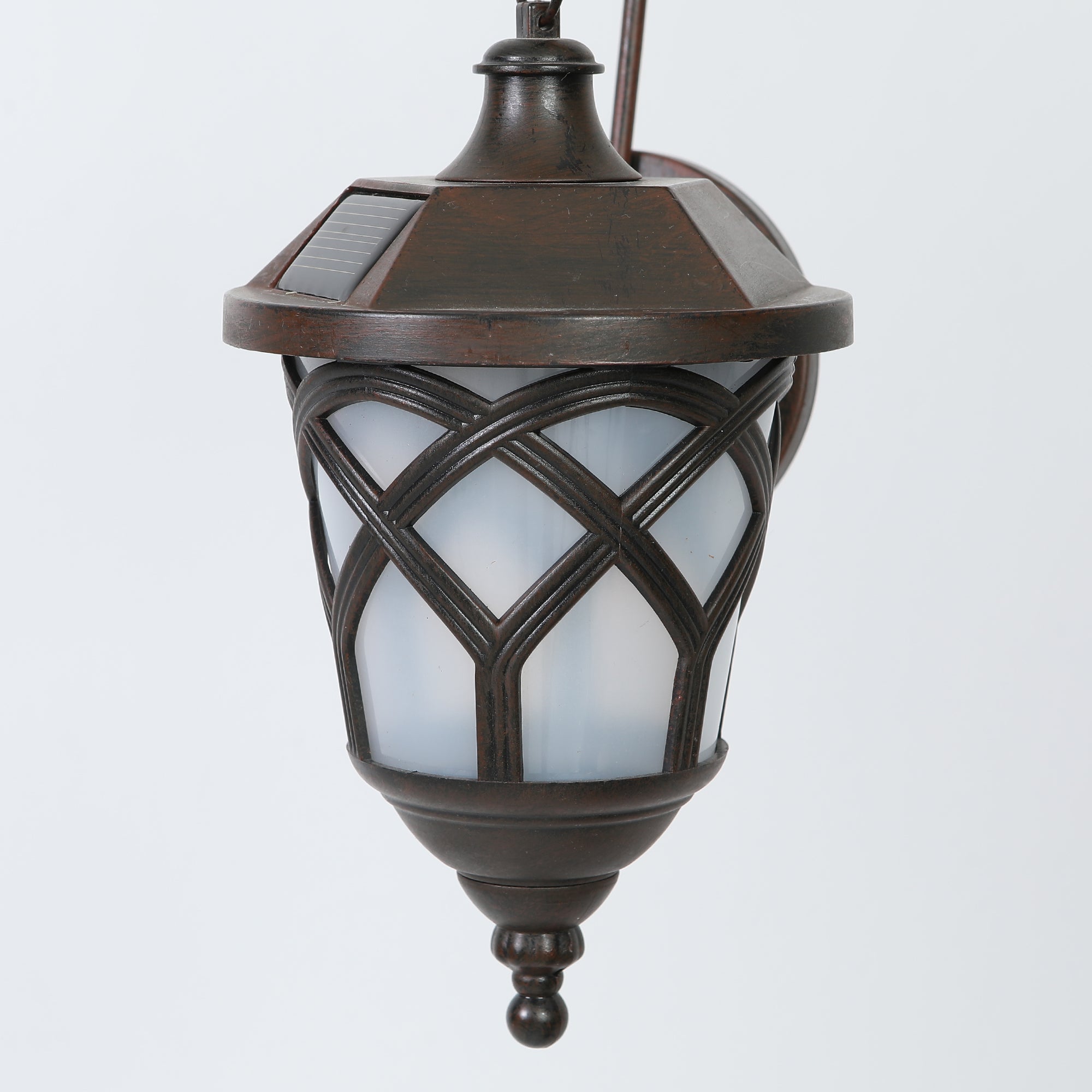 Outdoor Solar Waterproof Wall Light – Vintage Metal Frame, Automatic Lighting for Garden, Patio, Balcony, and Terrace