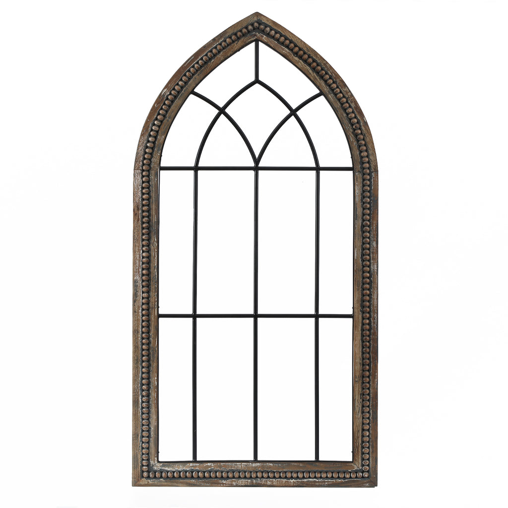 Wood and Metal Cathedral Wall Décor
