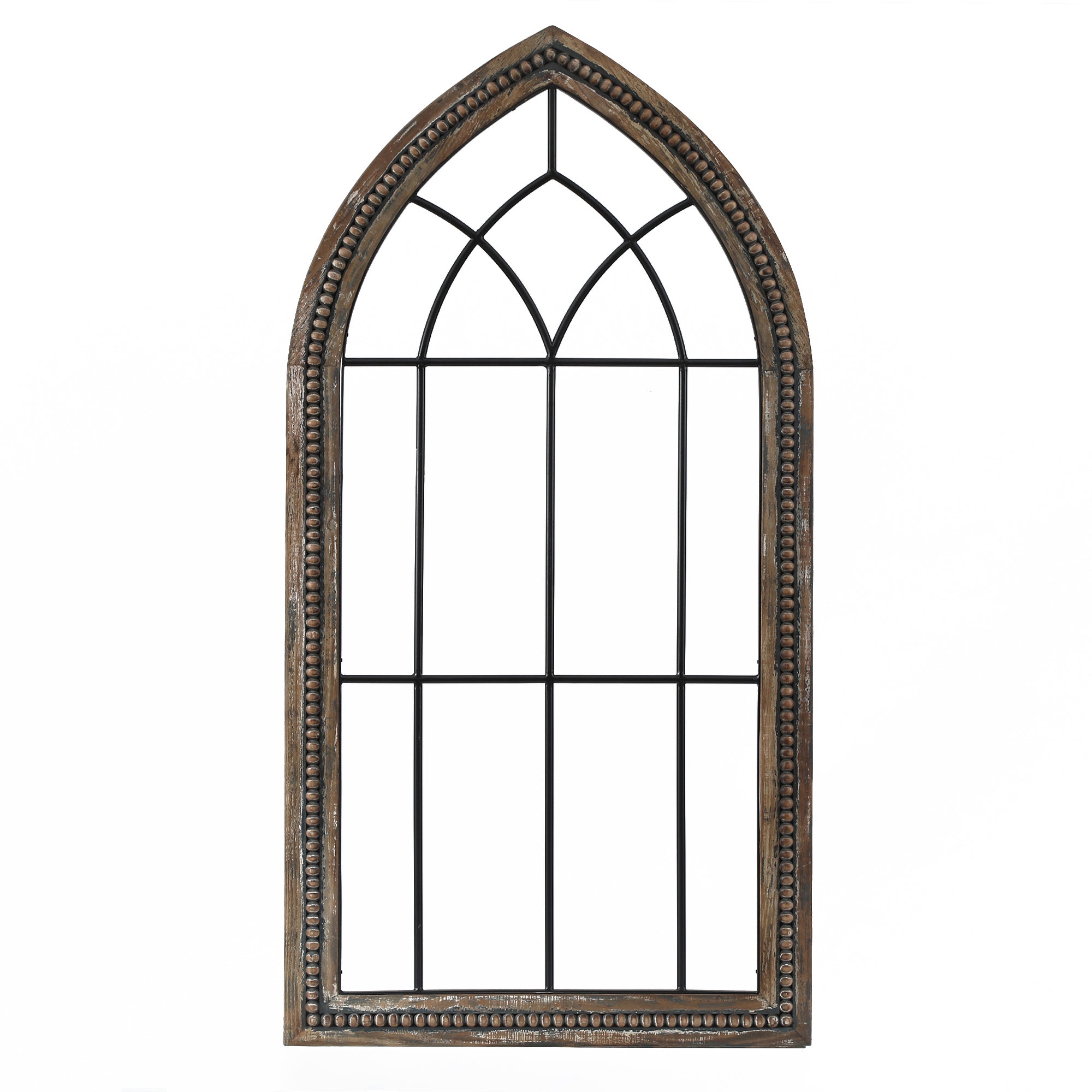 Wood and Metal Cathedral Wall Décor
