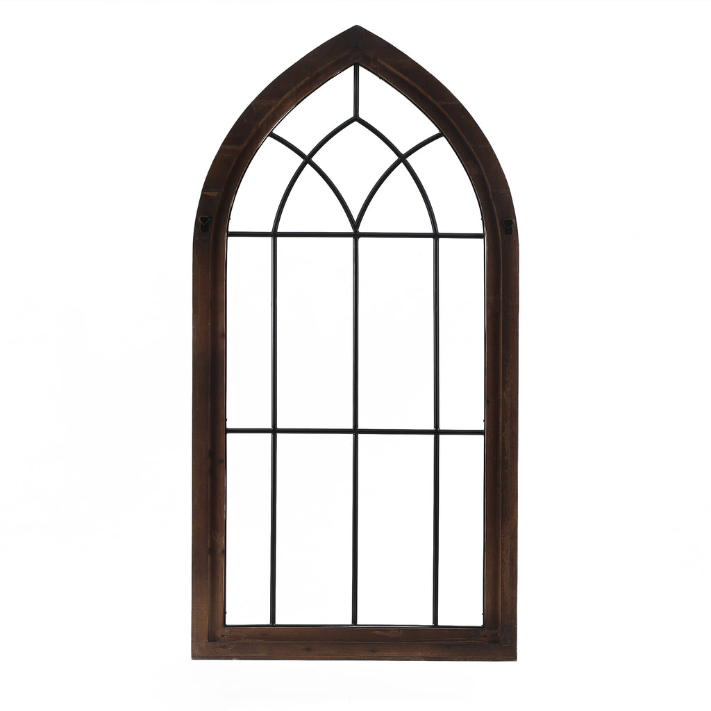 Wood and Metal Cathedral Wall Décor