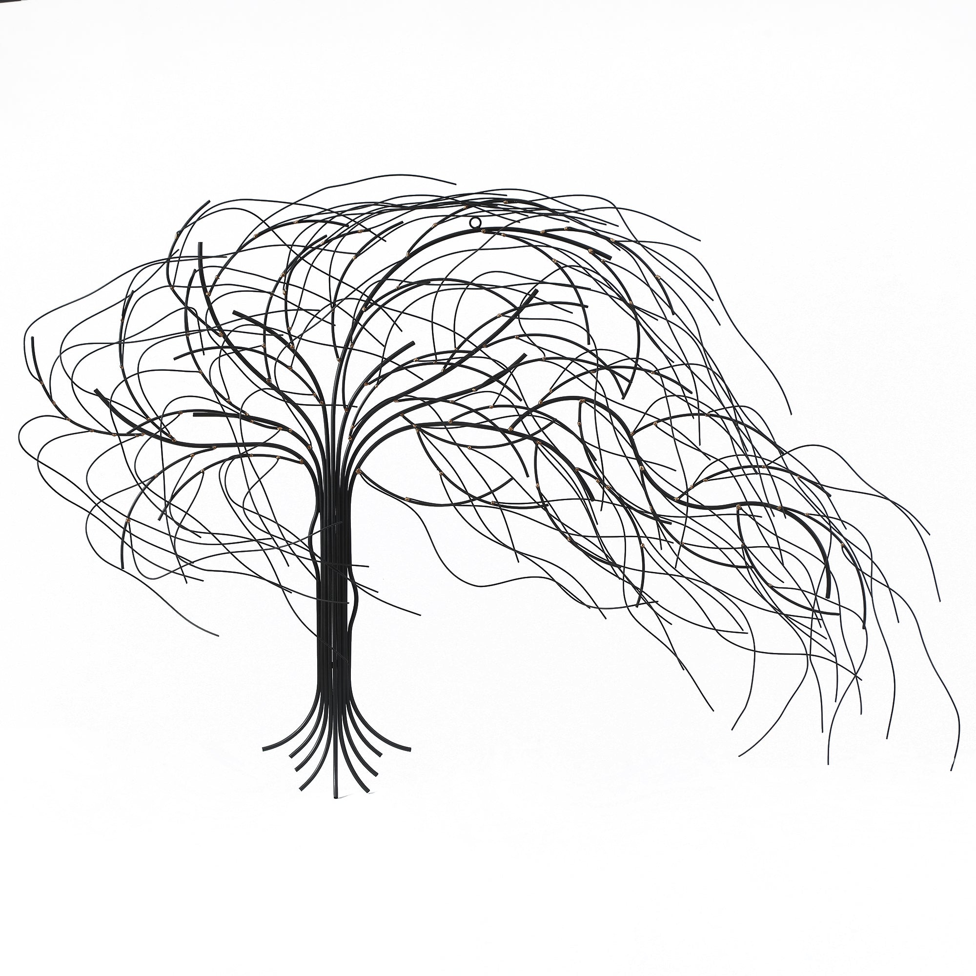 Black Metal Windy Tree Wall Decor