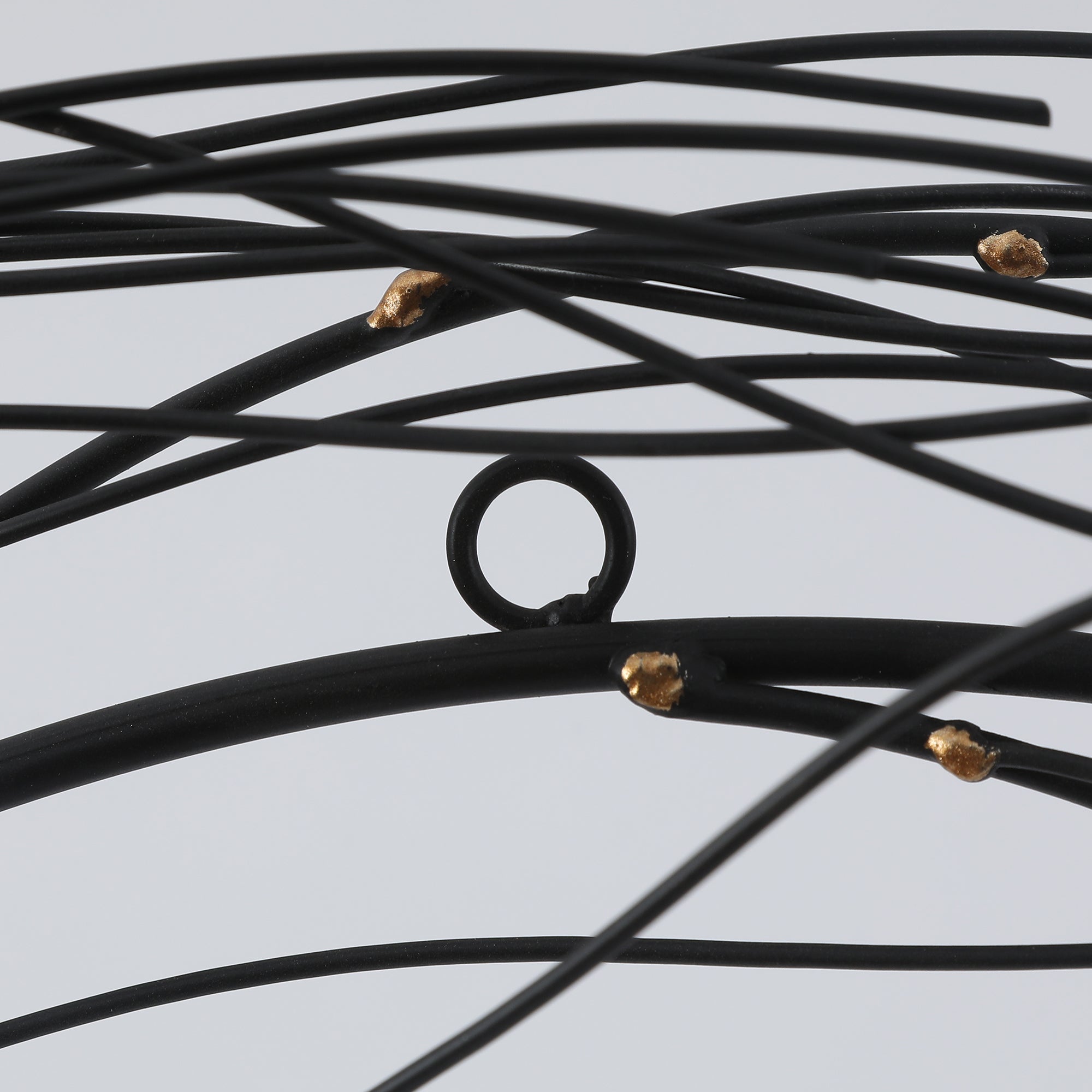 Abstract Tree-Shaped Metal Wall Art – Handcrafted Black Iron Sculpture