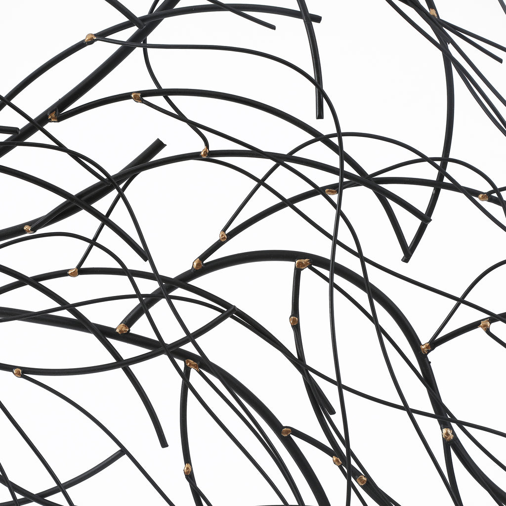 Black Metal Windy Tree Wall Decor