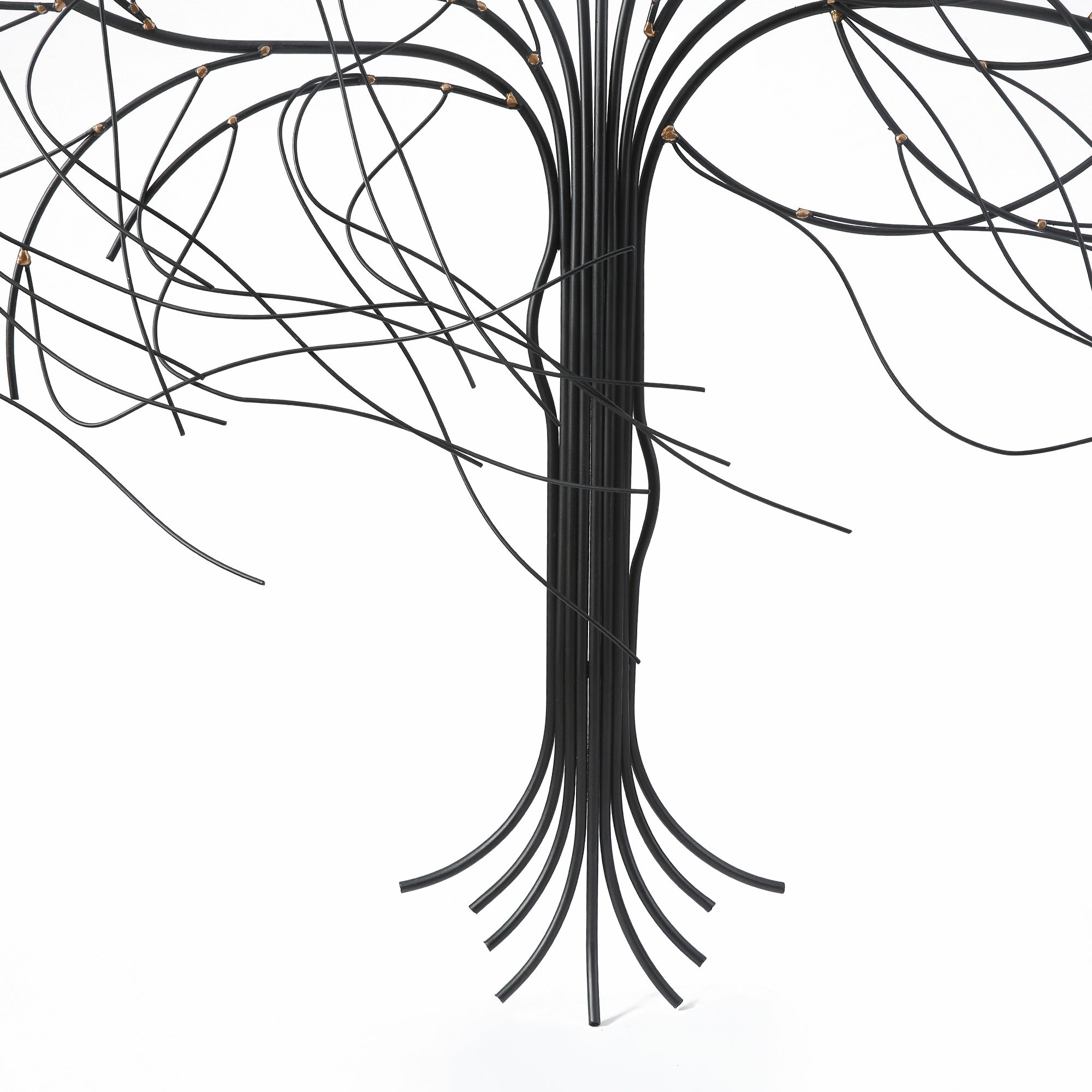 Black Metal Windy Tree Wall Decor