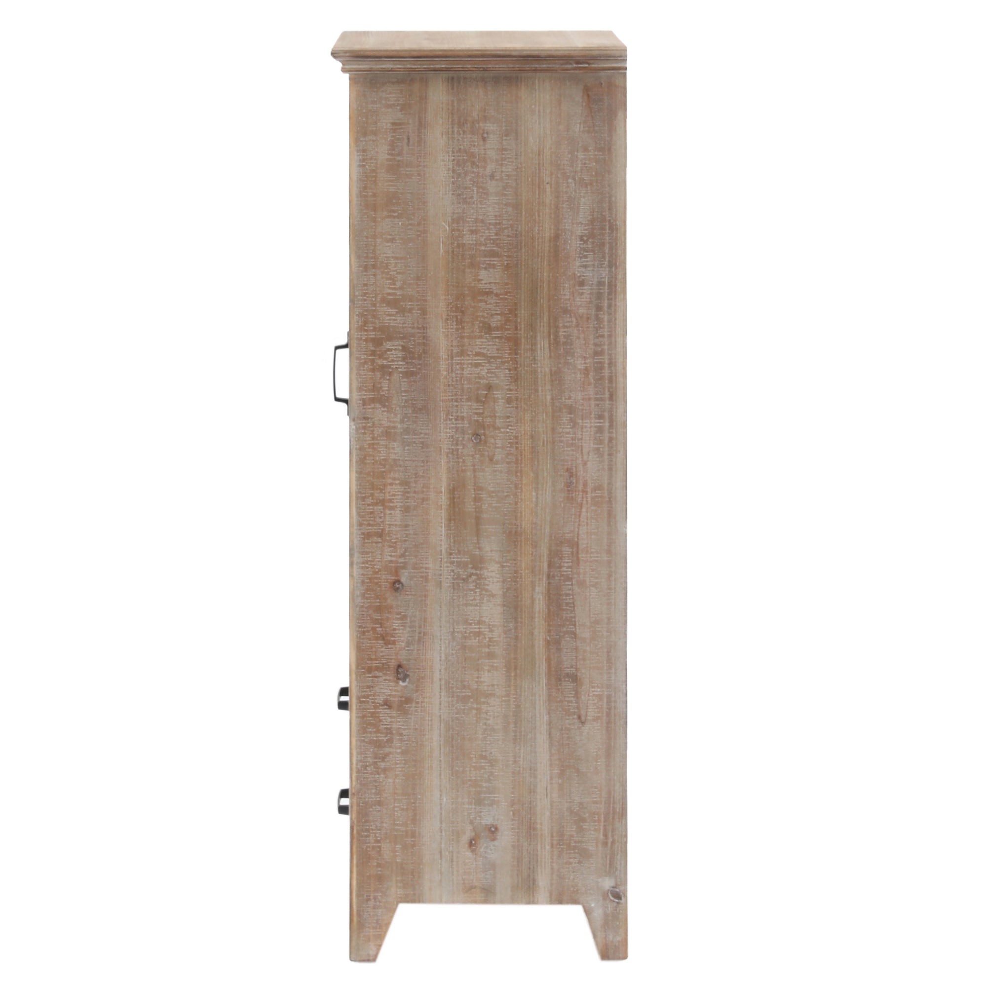 48" Tall Wood and Metal 2-Drawer 1-Door Storage Cabinet
