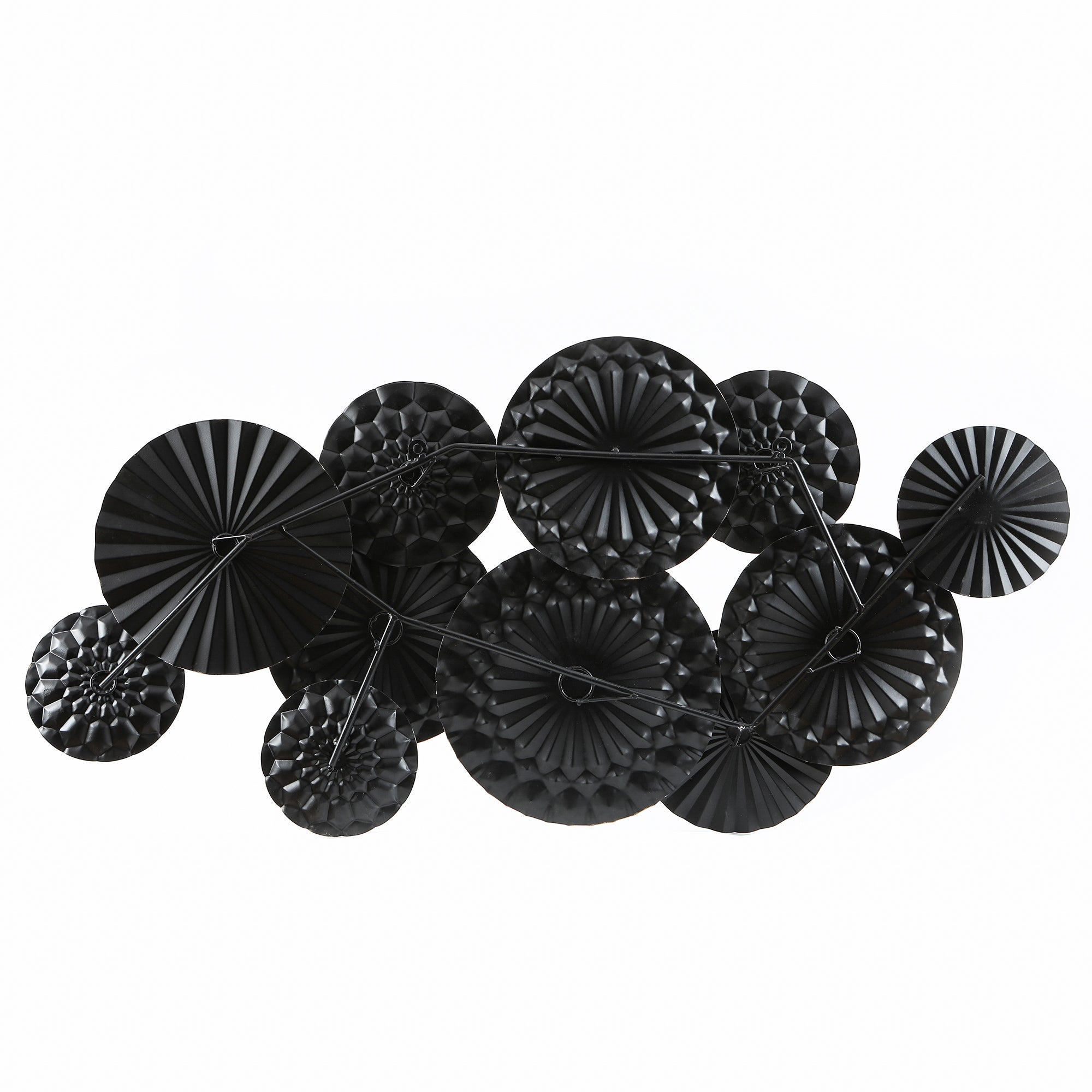 Multi-Color Metal Floral Layered Plates Wall Art