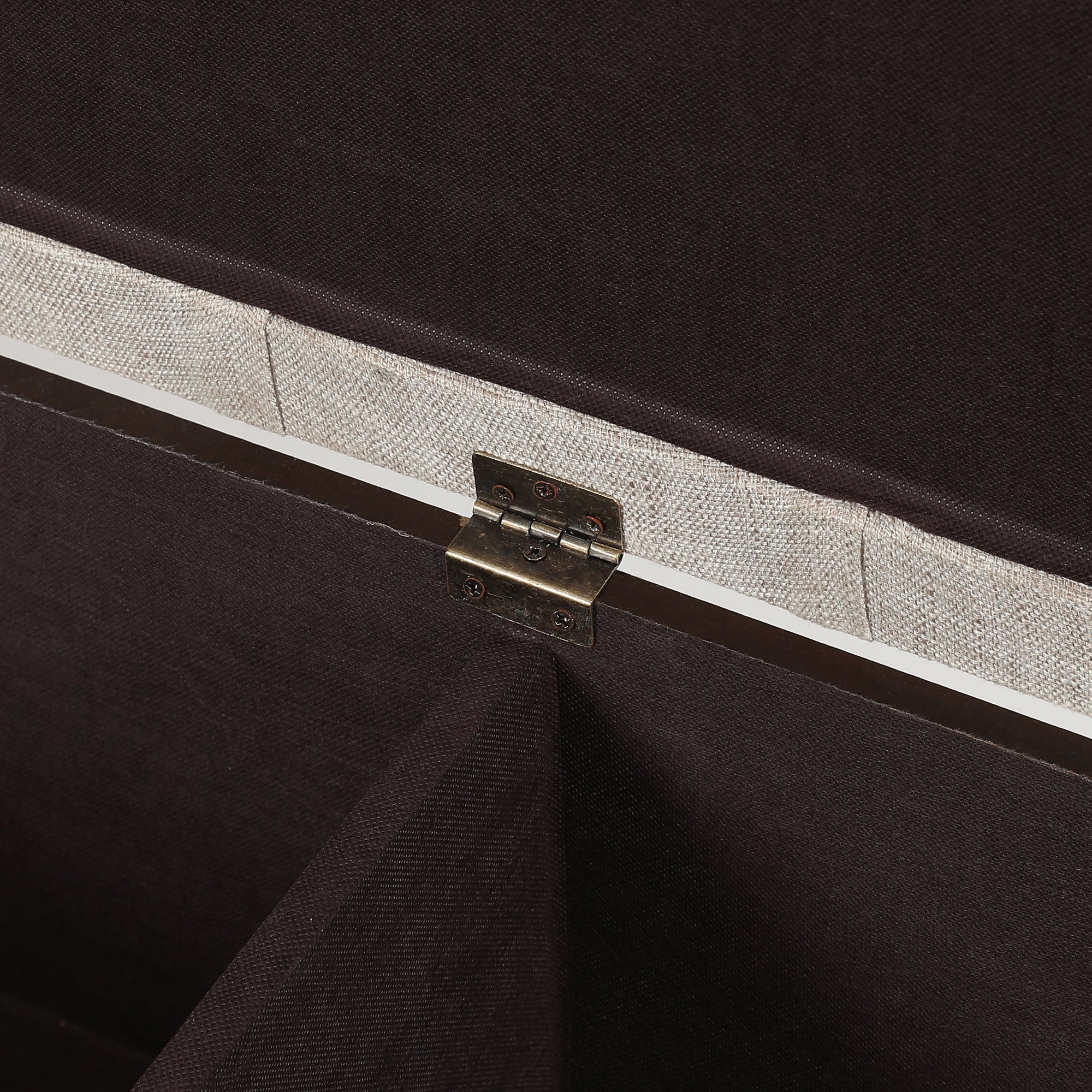 47.2-Inch Wide Upholstered Wood Flip Top Storage Bench