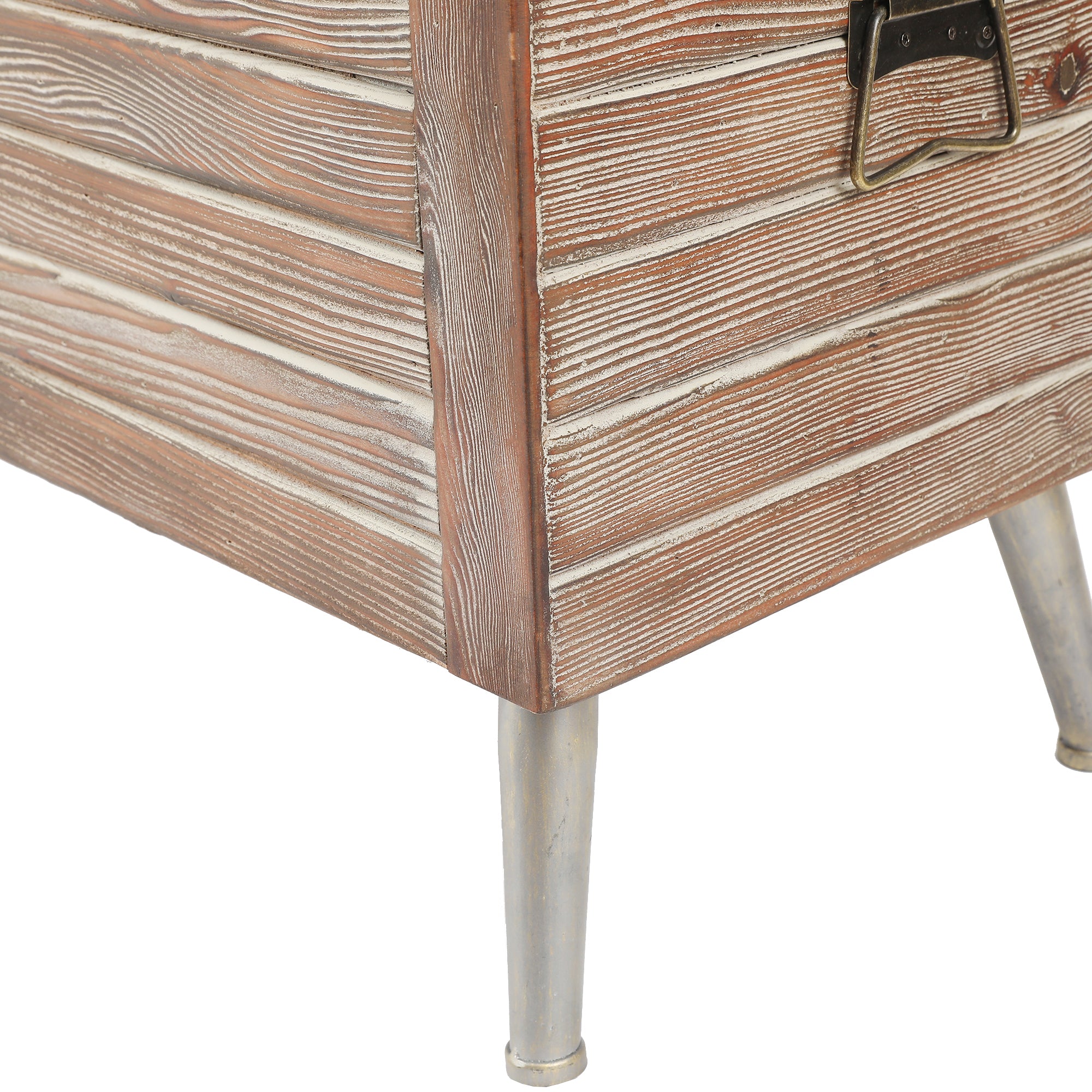 47.2-Inch Wide Upholstered Wood Flip Top Storage Bench