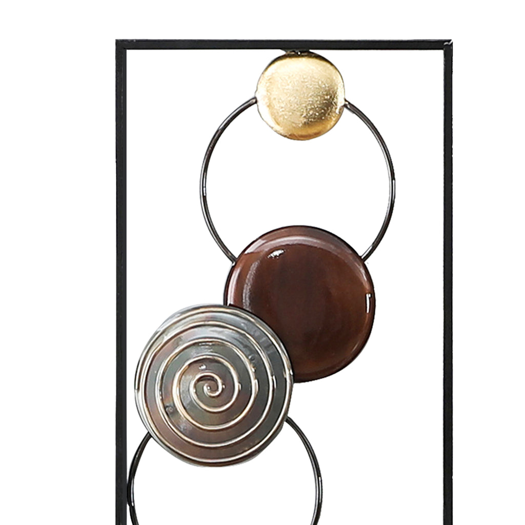 2-Piece Abstract Metal Wall Decor Rectangular Panels