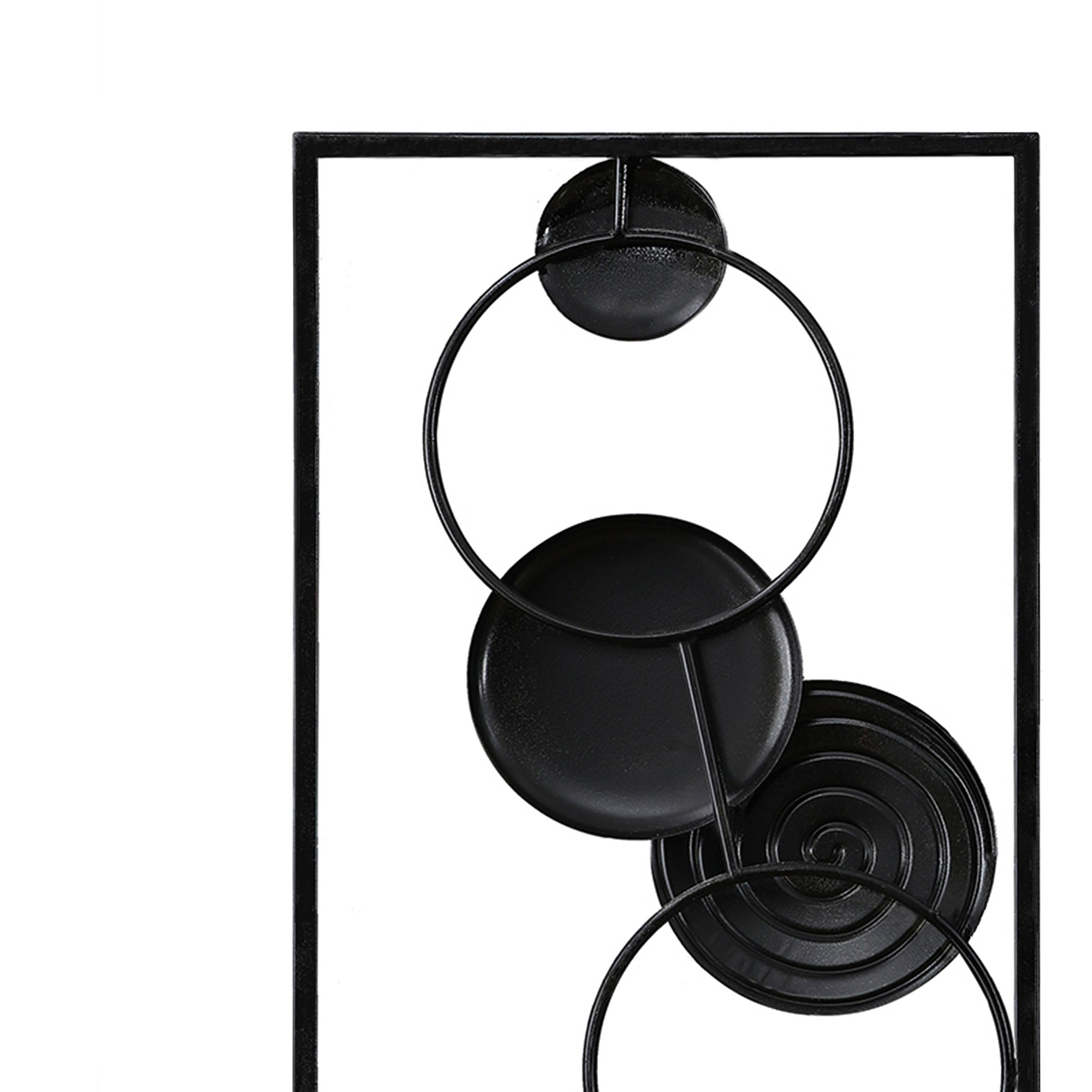 2-Piece Abstract Metal Wall Decor Rectangular Panels