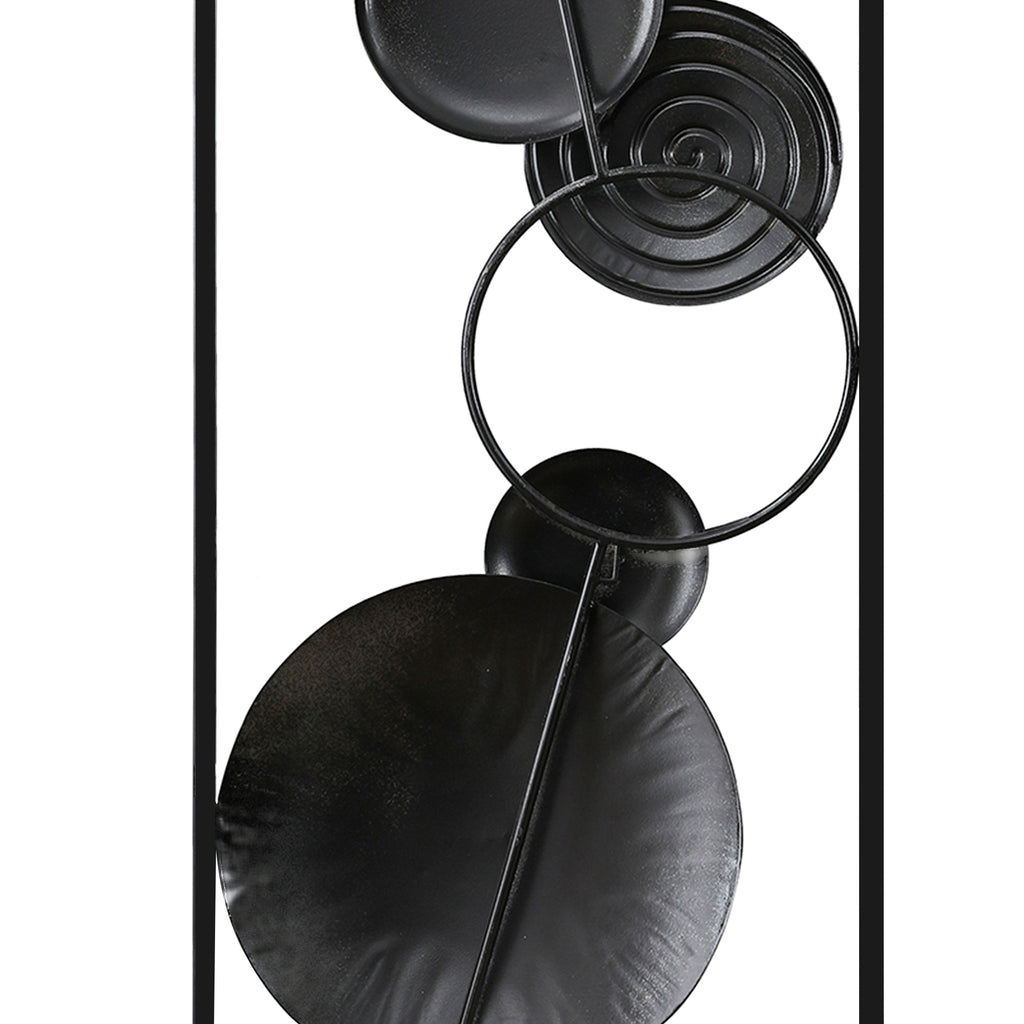 2-Piece Abstract Metal Wall Decor Rectangular Panels