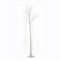 5.9Ft White Artificial Willow Tree with Lights and Metal Base