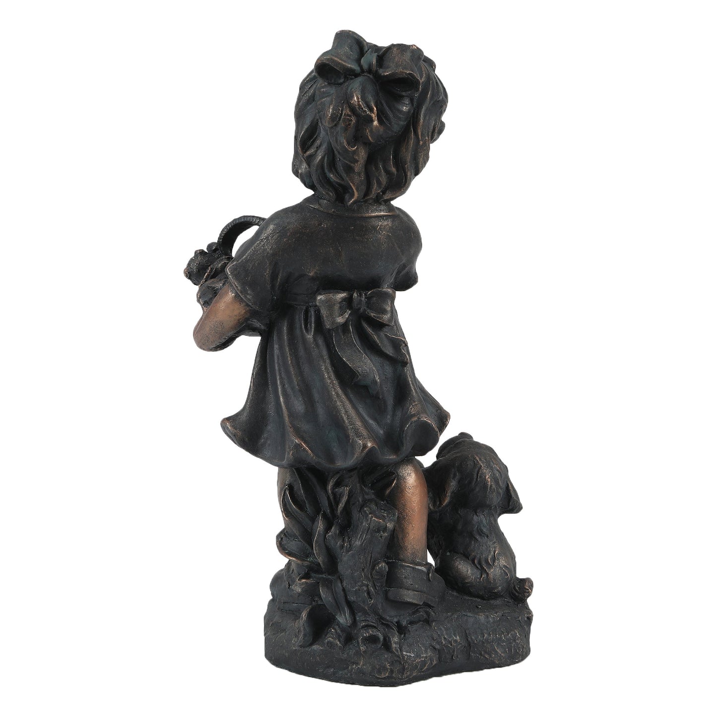 Storybook Girl with Pets Garden MgO Statue